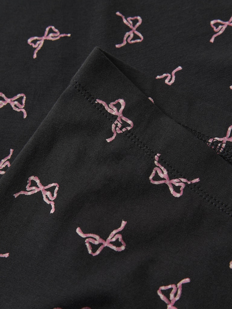 NAME IT NkfVivian leggings Black Small Bows TULOSSA LÄHIPÄIVIEN AIKANA - Image 2