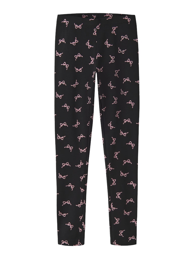 NAME IT NkfVivian leggings Black Small Bows TULOSSA LÄHIPÄIVIEN AIKANA
