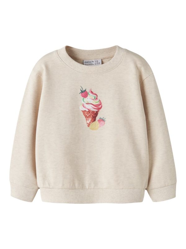 NAME IT NmfJovina ice cream jäätelö collegepaita Peyote Melange