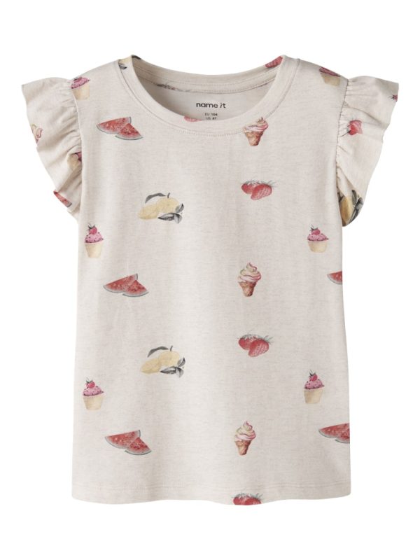 NAME IT NmfJoviner frilla t-paita Peyote Melange
