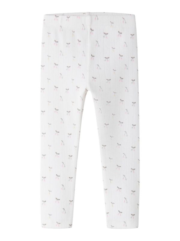 NAME IT NmfFiCherry kirsikat leggings Cloud Dancer