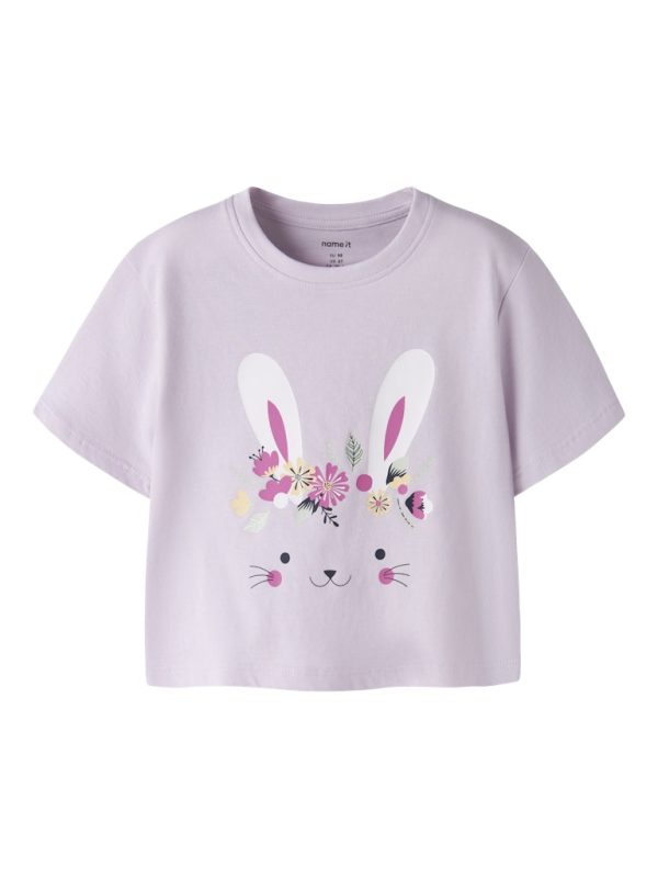 NAME IT NmfVilinse ss short top t-paita Lavender For Bunny