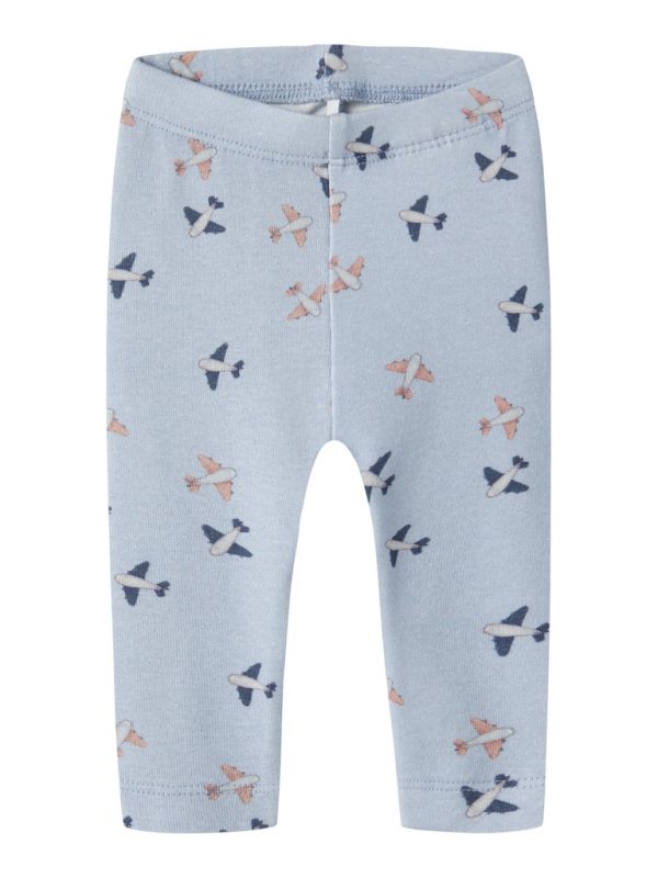 NAME IT NbmHop long john vauvan lentokoneet leggings Blue Fog