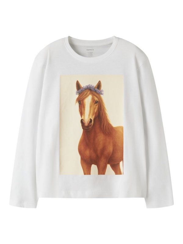 NAME IT NkfVotia hevonen paita Bright White Horse