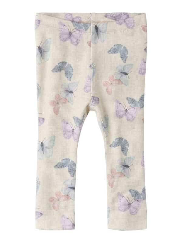 NAME IT NbfFilua extra slim fit ribbileggings perhoset Peyote Melange