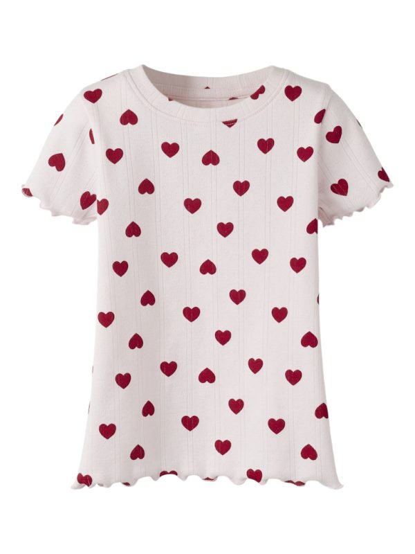 NAME IT NmfHilary t-paita hearts Mauve Morn