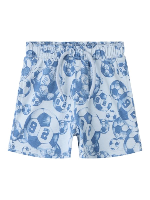 NAME IT NmmFootball jalkapallo shortsit Subdued Blue 100% luomupuuvillaa