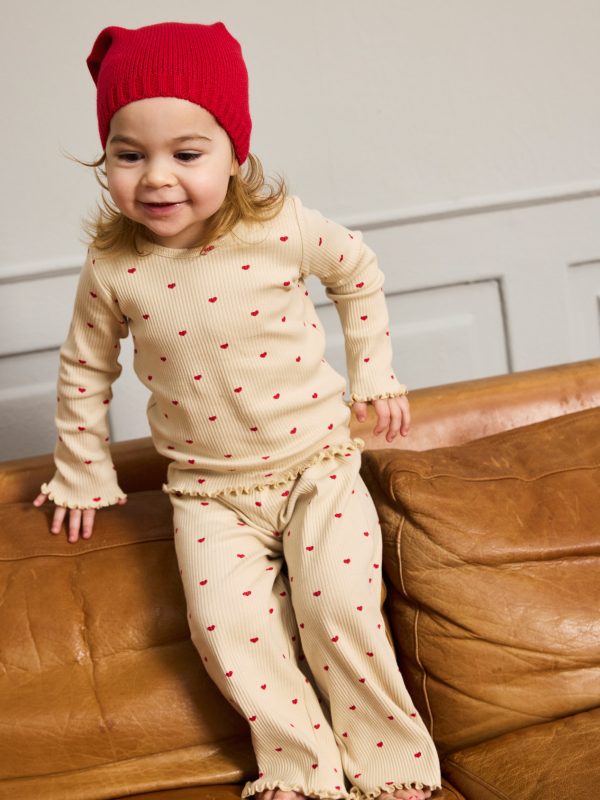 The NEW holiday hearts rib night set ribbipyjama sydämet