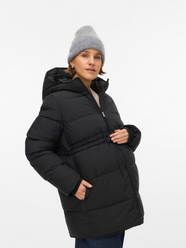 VERO MODA Maternity äitiystalvitakki äitiystoppatakki Black