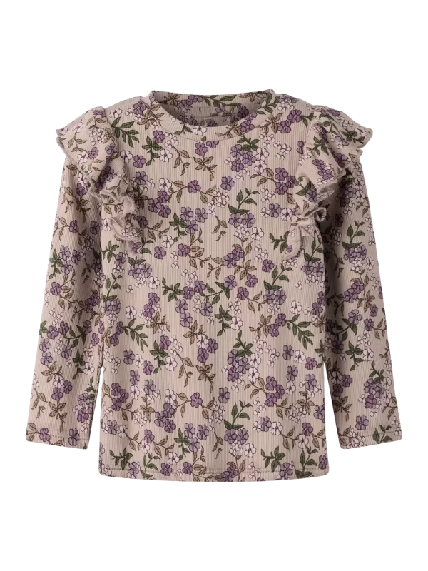 NAME IT NmfFoa slim ribbipaita frillat Goat