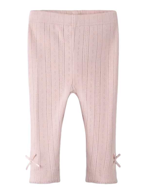 NAME IT NbfOphelia slim vauvan leggings Burnished Lilac 100% luomupuuvillaa