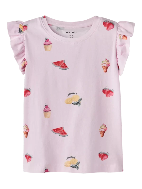 NAME IT NmfJoviner frilla t-paita Cradle Pink