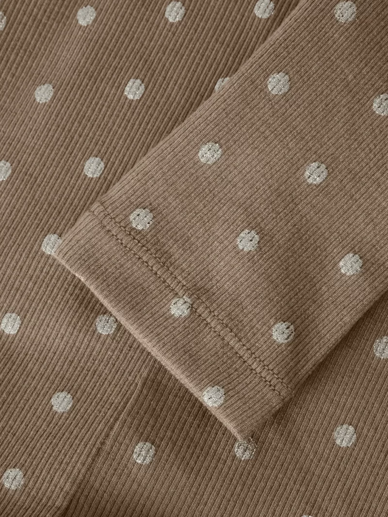 NAME IT NmfLona extra slim fit ribbileggings Silver Dots Taupe Gray - Image 2