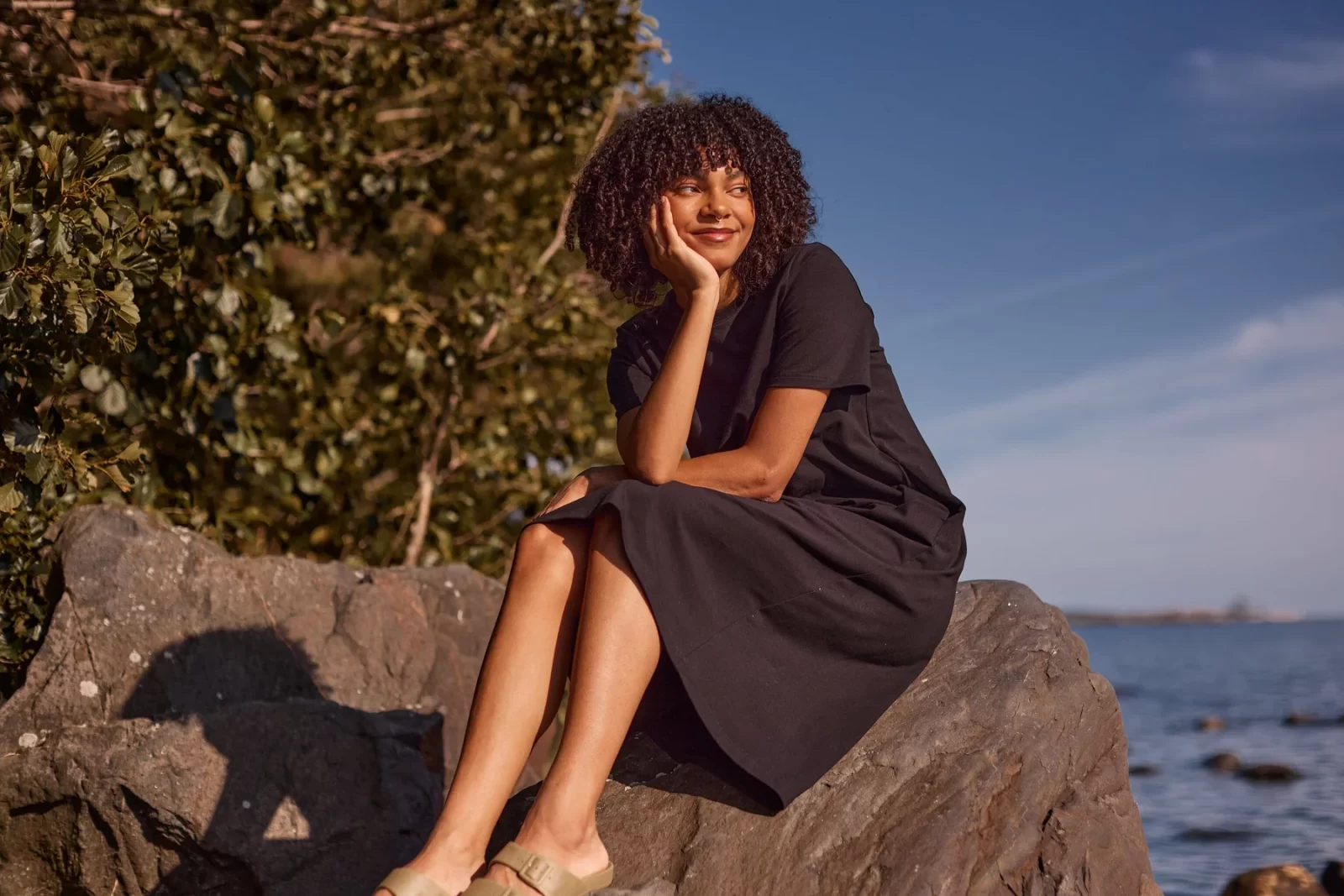 METSOLA naisten mekko A-line dress Licorice XL - Image 7