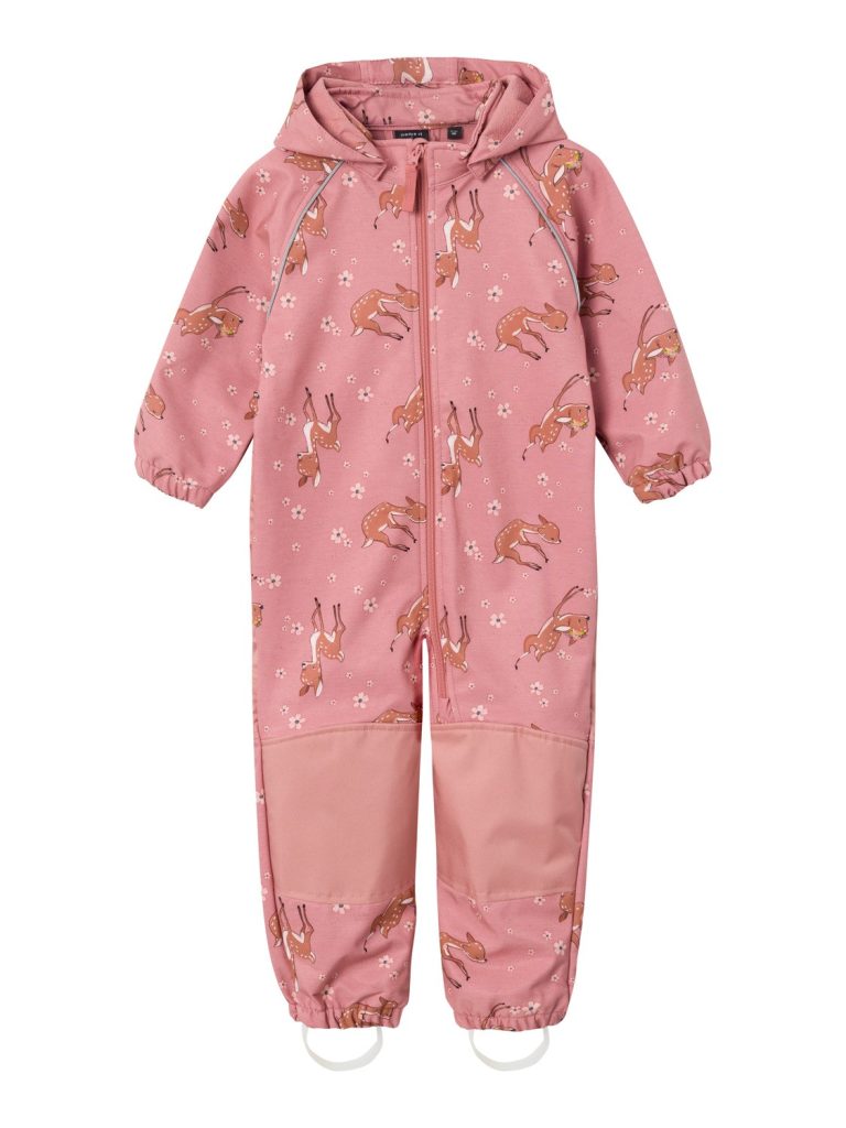 NAME IT NmfAlfa Suit Fawns softshellvälikausihaalari fleecevuorella softshellhaalari Old Rose 86
