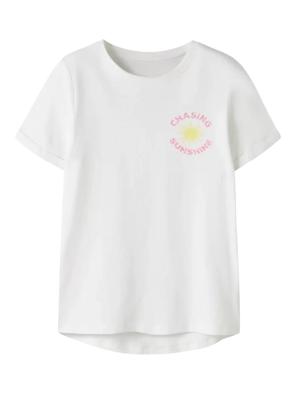 NAME IT NkfVix t-paita Bright White Chasing Sunshine