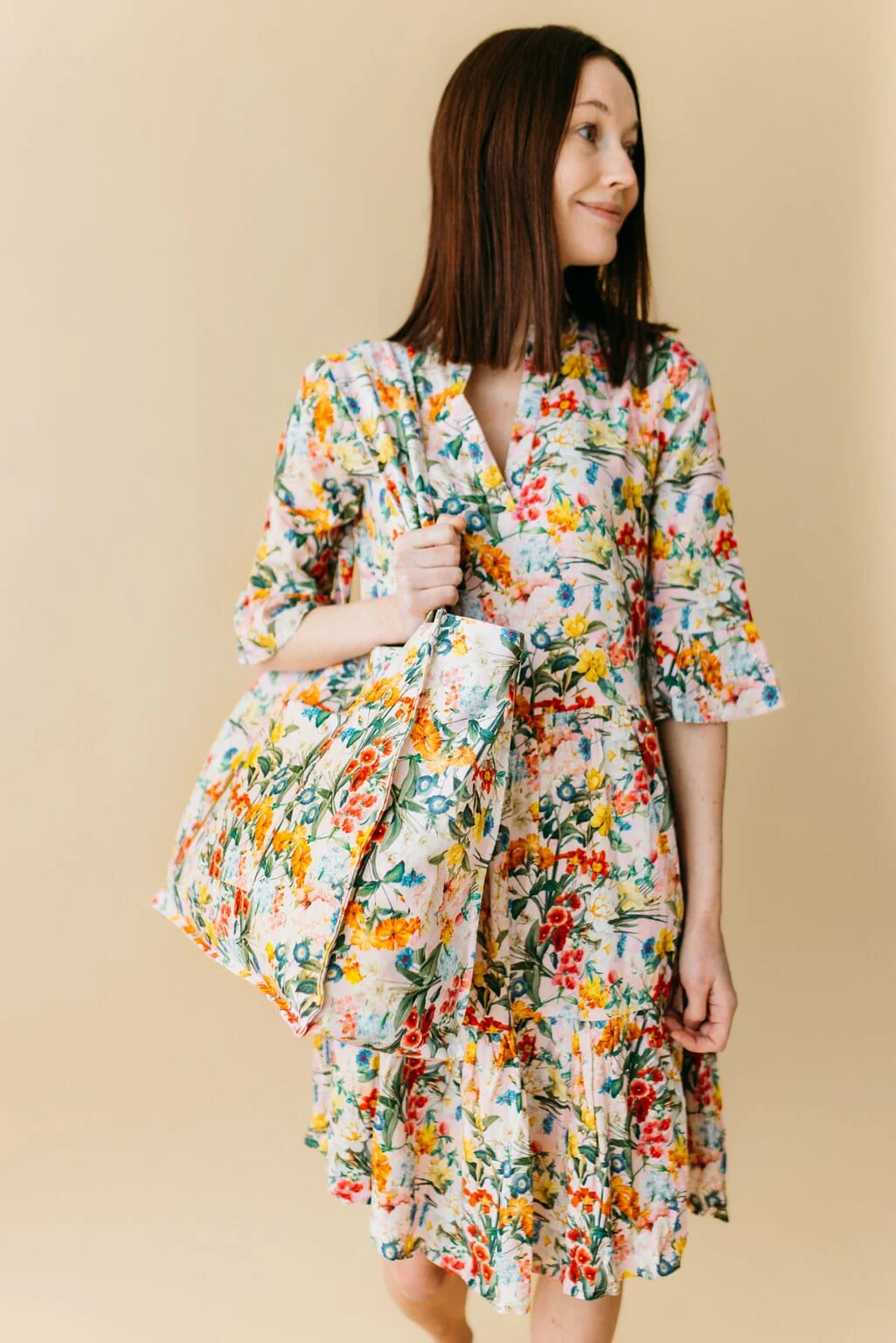 METSOLA Womens Dress Flower Power naisten mekko L (reilu mitoitus) - Image 2