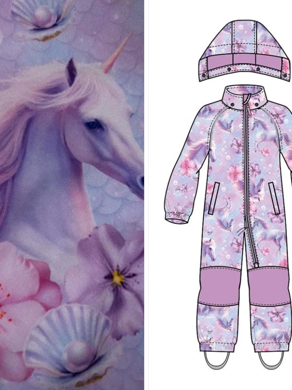 NAME IT NmfAlfa kevyt ja taipuisa välikausihaalari vahvistetuilla polvi/peppupaikoilla Violet Tulle Unicorns
