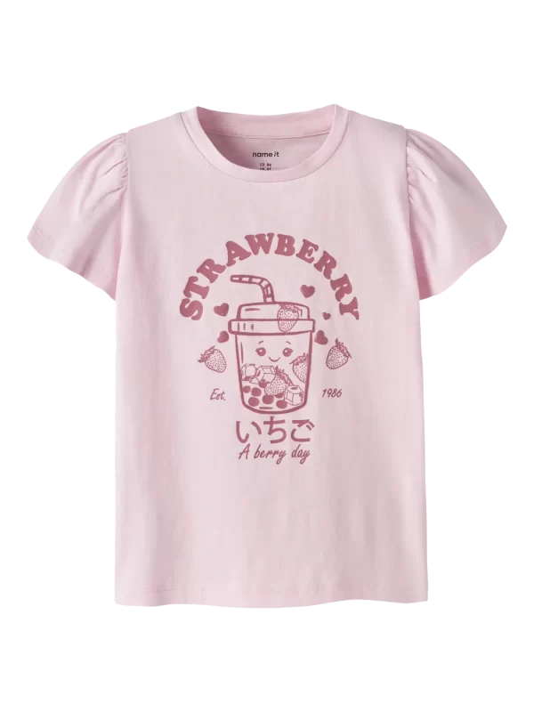 NAME IT NmfJeleanal t-paita Cradle Pink 100% luomupuuvillaa