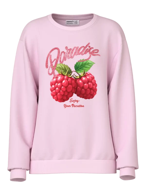 NAME IT NkfJaimas kirsikka collegepaita Cradle Pink