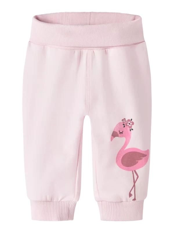 NAME IT NbfHall light sweat pants vauvan kevyet collegehousut Cradle Pink
